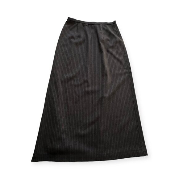 Philosophy di Alberta Ferretti Maxi Pin Stripe Wool Skirt, Size US8 - Picture 6 of 13